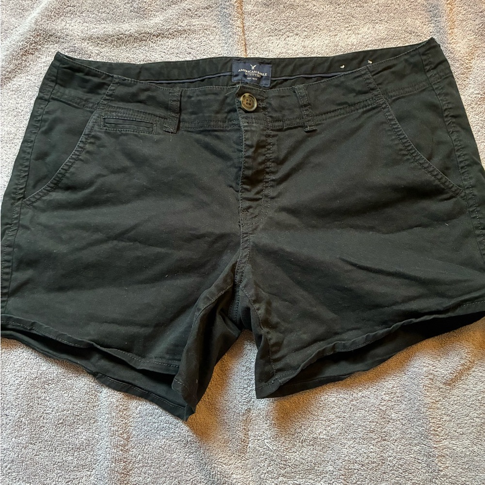 American Eagle Outfitters Dark Green Jean Shorts